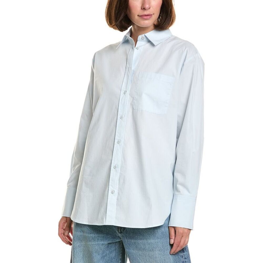 Frame Denim Womens Frame The Boy Shirt, Blue